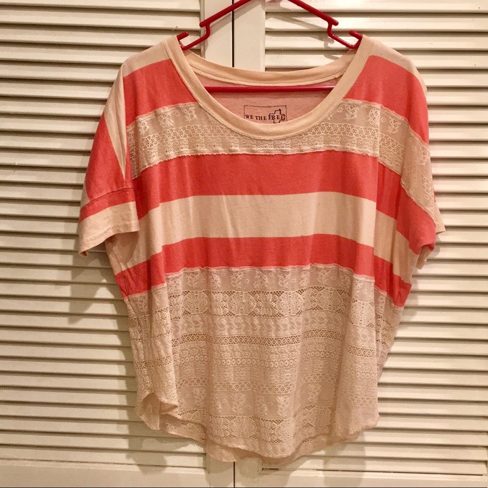 Free People Lacey Stripes Tee